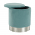 Taburet, zelená-mentol Velvet látka/stříbrná chrom, Daron