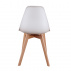 Jídelní židle, bílá/buk, AYNA