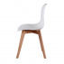 Jídelní židle, bílá/buk, AYNA