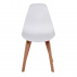 Jídelní židle, bílá/buk, AYNA