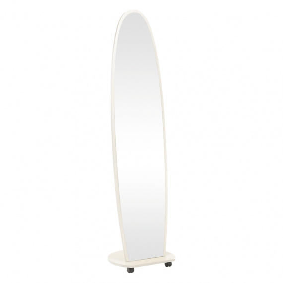 Zrcadlo na kolečkách, bílá, ORKAN