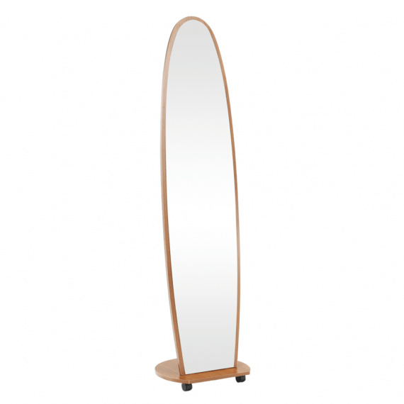 Zrcadlo na kolečkách, hnědá, ORKAN