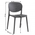 Židle, tmavě šedá, FEDRA