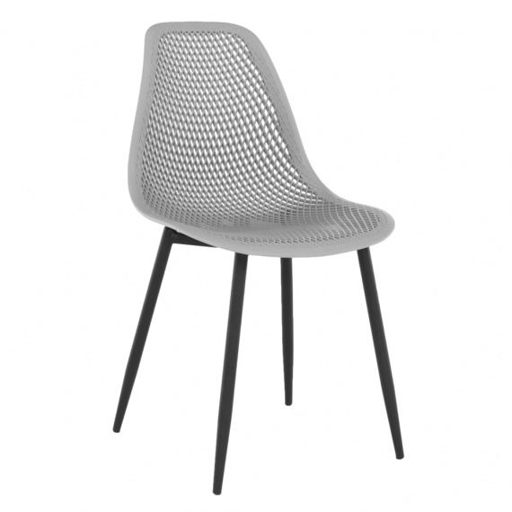 Jídelní židle, šedá/černá TEGRA