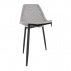 Jídelní židle, šedá/černá TEGRA