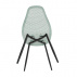 Jídelní židle, zelená/černá TEGRA