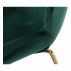 Židle, zelená/gold chrom-zlatá, PORTIA