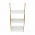 Regál, bílá / bambus, GAPA TYP 1