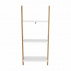 Regál, bílá / bambus, GAPA TYP 1