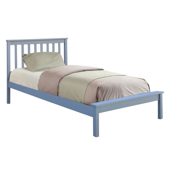 Postel, šedá, 90x200, MANGE