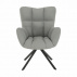 Designové otočné křeslo, šedá/černá, KOMODO