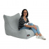 Sedací vak, světlešedá látka, EGALEO