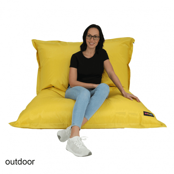 Sedací vak, žlutá látka, GETAF