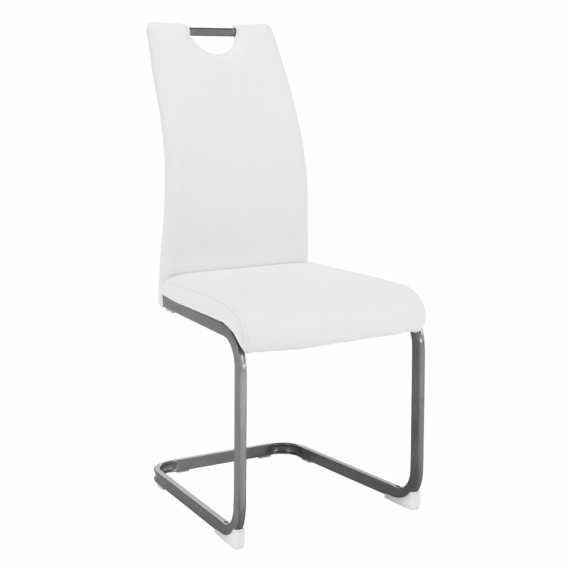 Jídelní židle, bílá, DEKOMA