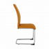 Jídelní židle, hořčicová/chrom, VATENA