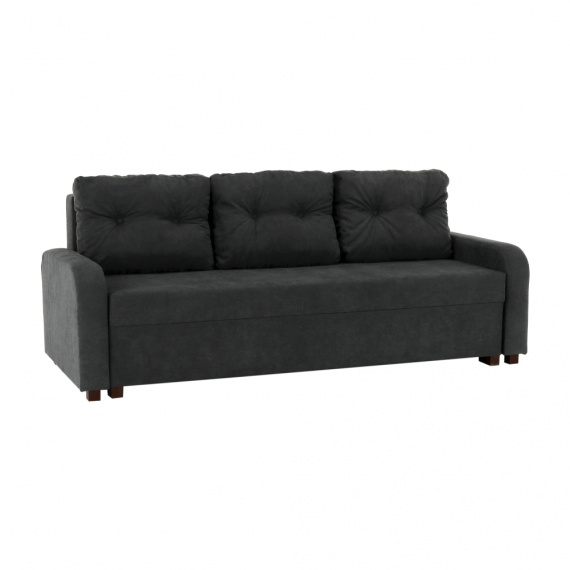 Rozkládací pohovka, tmavě šedá, PORTORIKO