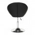 Otočné křeslo, černá ekokůže / chrom, Gulen