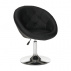 Otočné křeslo, černá ekokůže / chrom, Gulen