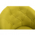 Otočné křeslo, žlutozelená / chrom, GULEN