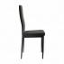 Jídelní židle, tmavě šedá/černá, ENRA