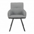 Křeslo, šedá/tmavě šedá/černá, TASMAN