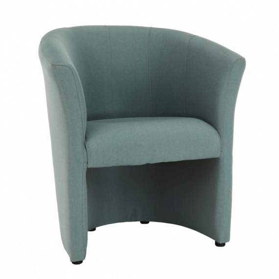 Klubové křeslo, mentolová látka, CUBA