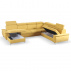 Sedací souprava, hořčicová, levá, MARELIA