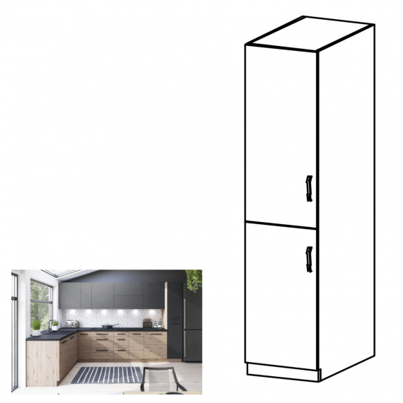 Potravinová skříňka, dub artisan, levá, LANGEN D40SP