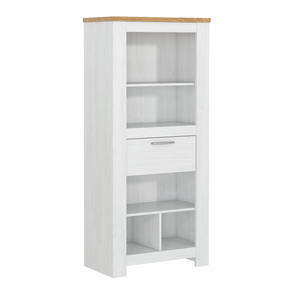 Regál, bílá andersen/dub bernstein, RENE