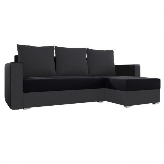 Sedací souprava, šedá/černá, MAREA