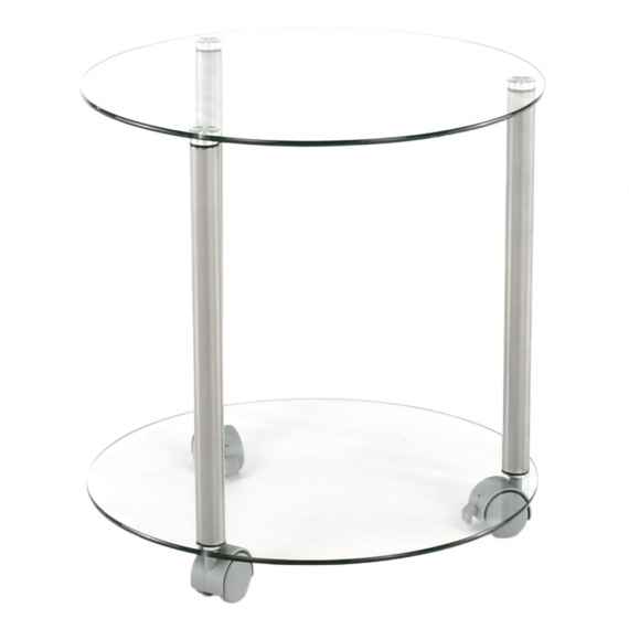 Pojízdný příruční stolek, šedá, TALAN