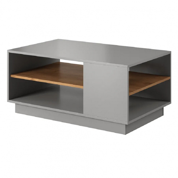 Konferenční stolek, šedá/dub craft zlatý, TRIO