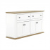 Komoda MZ10, bílá/dub grand, LEON