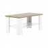 Konferenční stolek MZ17, bílá/dub grand, LEON