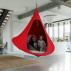 Závěsné houpací křeslo, červená, KLORIN NEW KLASIK CACOON HAMMOCK