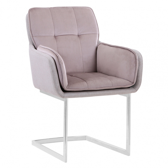 Jídelní židle, šedohnědá Taupe Velvet látka / látka, CHIMENA