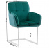 Jedálenská stolička, smaragdová Velvet látka/látka, CHIMENA