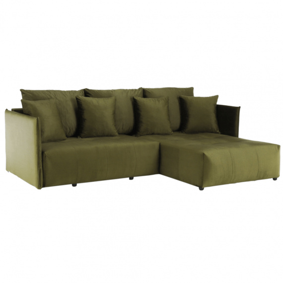 Univerzální sedací souprava, olivově zelená, LENY ROH