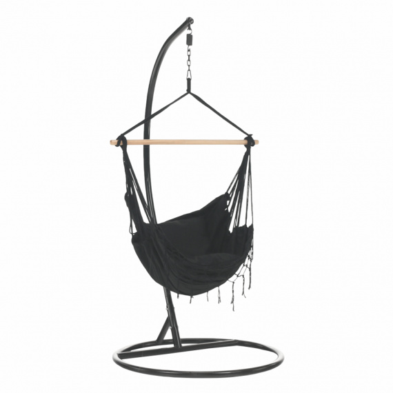 Závěsné křeslo, tmavě šedá, OFRAME