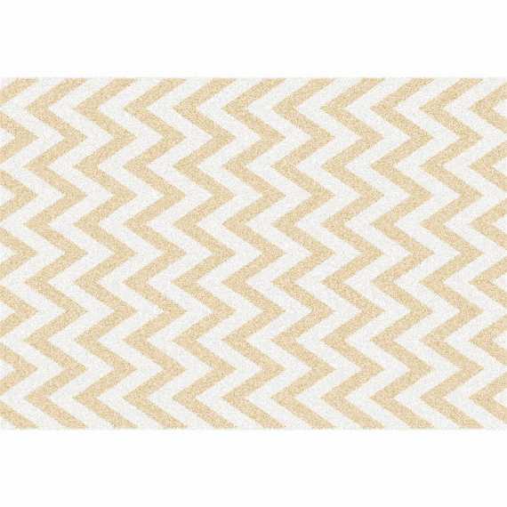 Koberec, béžovo-bílá vzor, 57x90, ADISA TYP 2