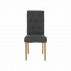 Jídelní židle, šedá / světlý buk, JANIRA NEW