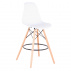 Set 6 barových židlí, bílá/buk, CARBRY 2 NEW