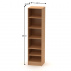 Regál policový, buk, BETTY 4 BE04-014-00