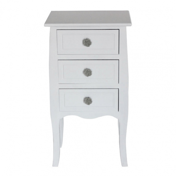 3-šuplíková komoda, bílá, BRAIN 1