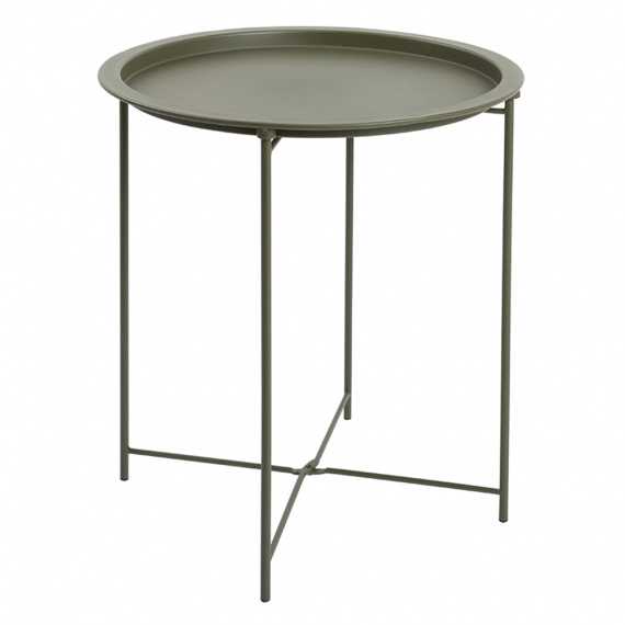 Příruční stolek s odnímatelnou tácem, šedozelená, RENDER