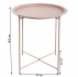 Příruční stolek s odnímatelnou tácem, nude růžová, RENDER