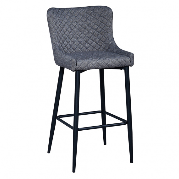 Barová židle, šedá/černá, CEZARIA