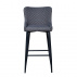 Barová židle, šedá/černá, CEZARIA