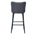 Barová židle, šedá/černá, CEZARIA