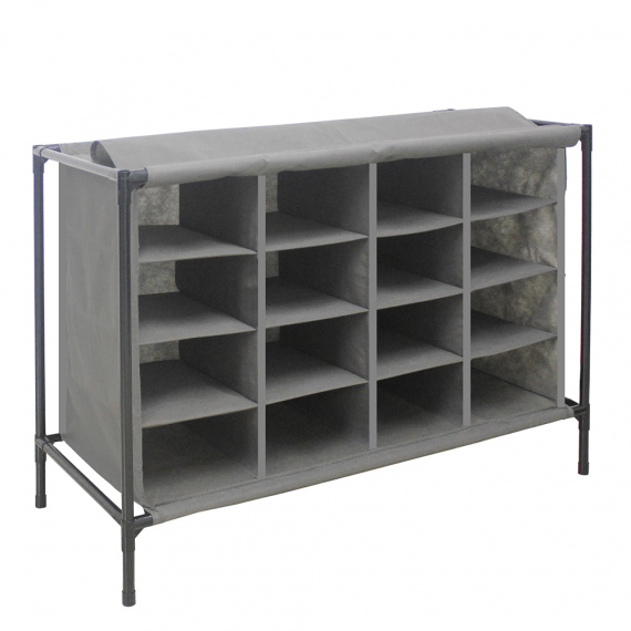 Organizér na boty, tmavě šedá / černá, RUFO